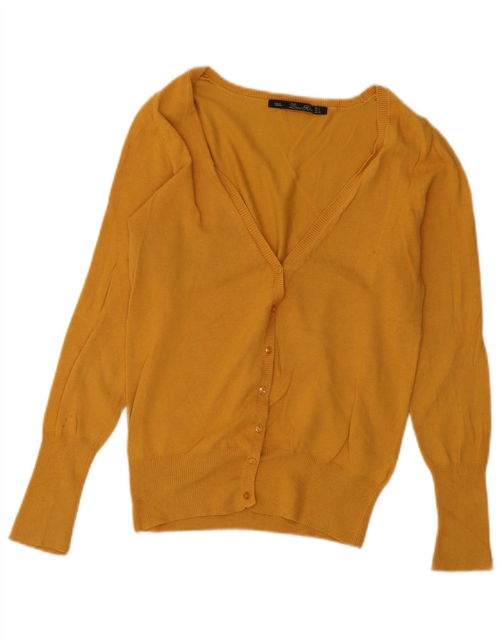 Pulover cardigan pentru femei Zara UK 10 Mic Galben