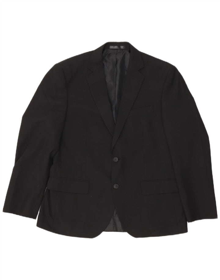 Jachetă pentru bărbați Marks & Spencer, scurtă, cu 2 nasturi, UK 40 Medium Black
