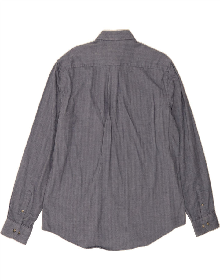 CANADIAN Mens Shirt XL Grey Herringbone Cotton Vintage Canadian and Second-Hand Canadian from Messina Hembry 