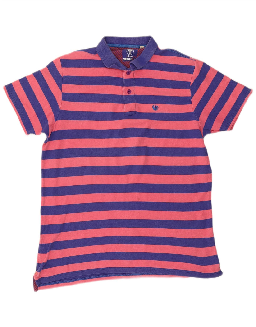 Tricou polo pentru bărbați Fat Face, mare, cu dungi albastre, bumbac
