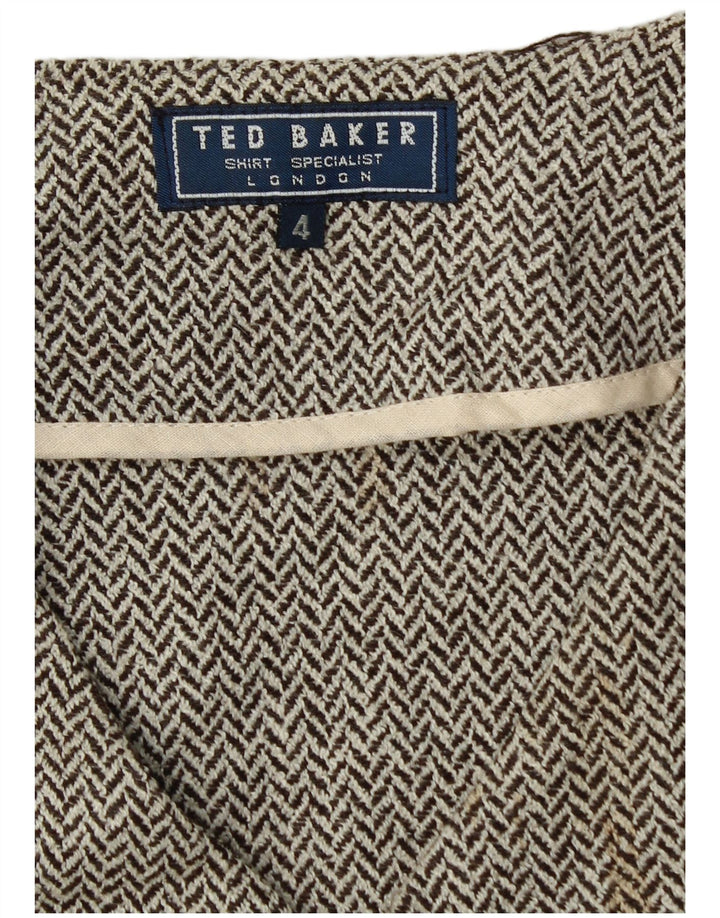 Vestă Ted Baker pentru bărbați, cu croiala obișnuită, mărimea 4, mare, gri, în spinare