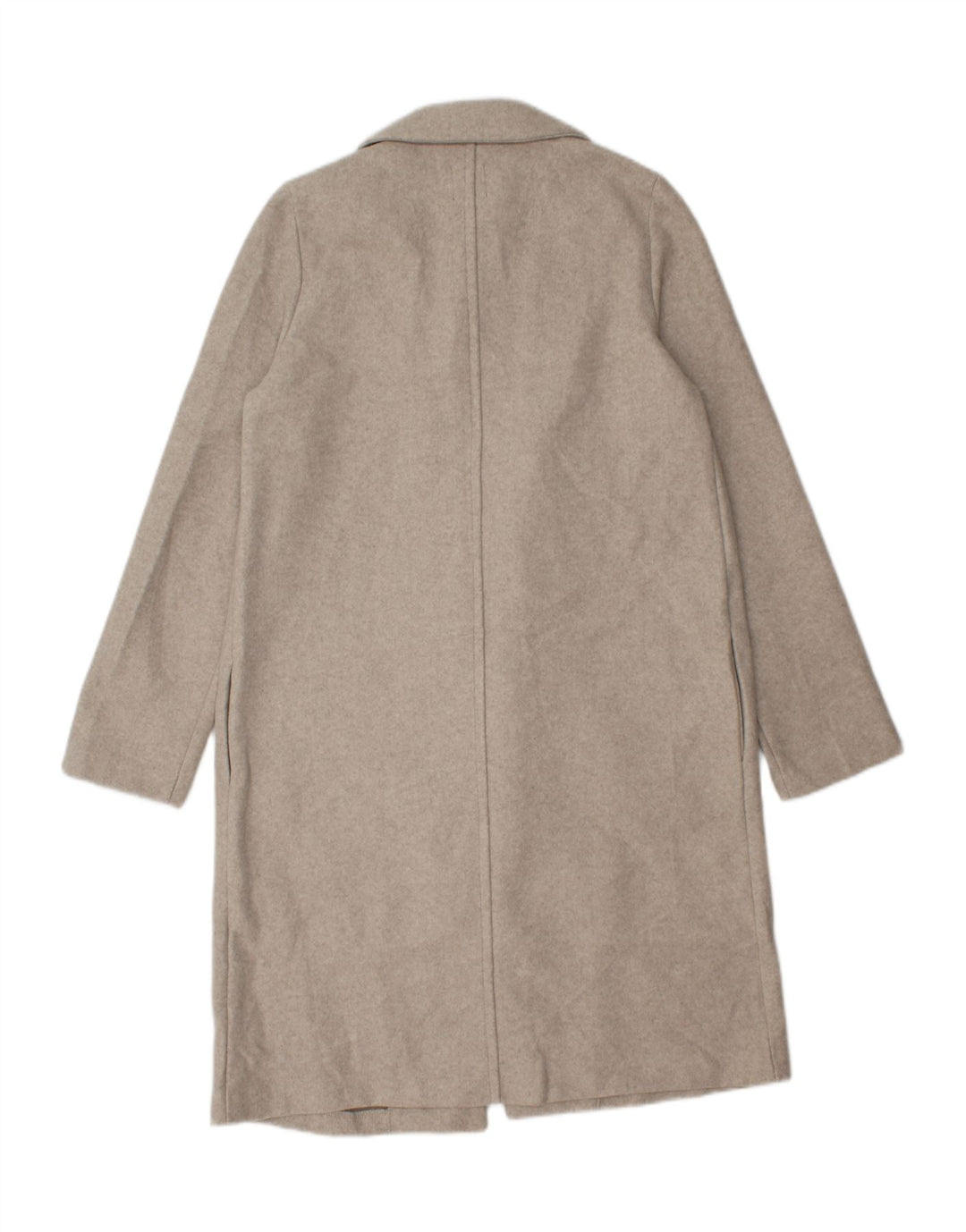 ZARA Womens Open Overcoat UK 10 Small Beige Polyester Vintage Zara and Second-Hand Zara from Messina Hembry 
