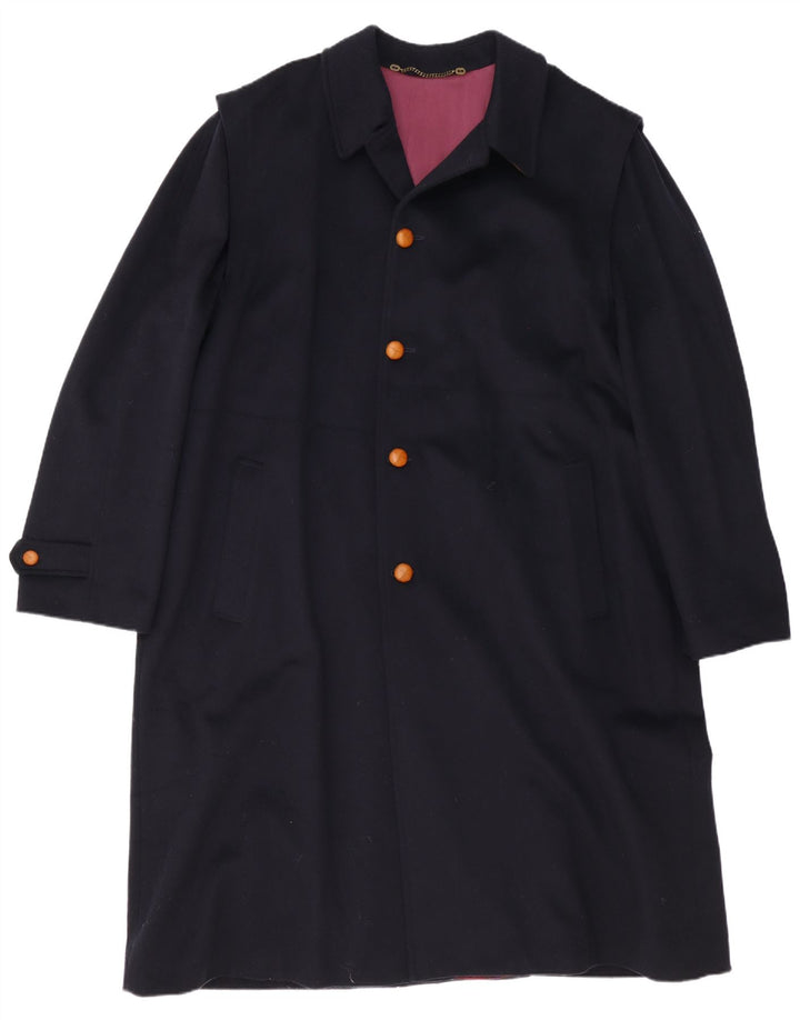 Pardesiu vintage pentru bărbați UK 44 2XL bleumarin