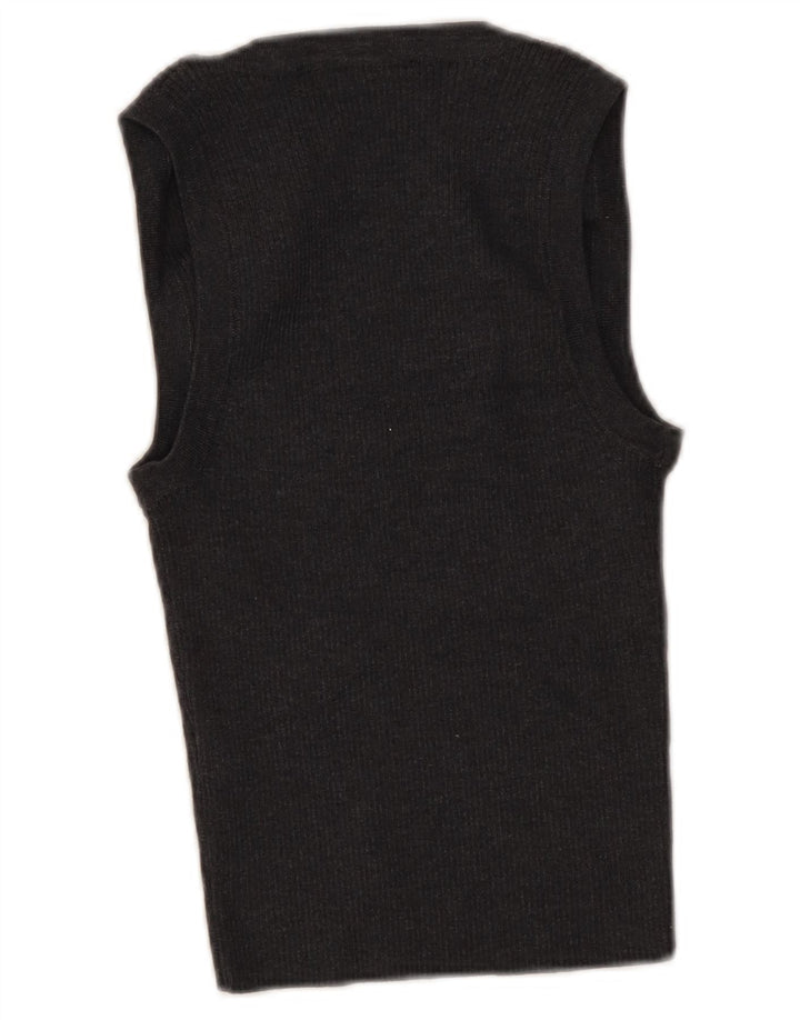 Top Crop pentru Damă Zara UK 8 Small Gri Bumbac