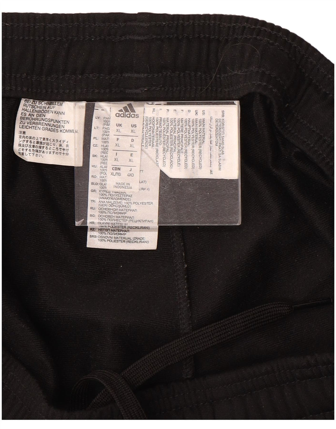 Pantaloni de trening pentru bărbați Adidas Pantaloni de jogging XL Poliester negru
