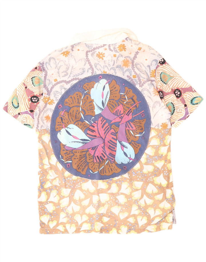REPLAY Tricou Polo pentru bărbați Bumbac Floral Multicolor Mediu