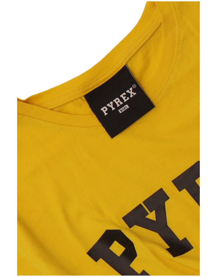 Tricou grafic Pyrex pentru băieți Top 13-14 ani galben