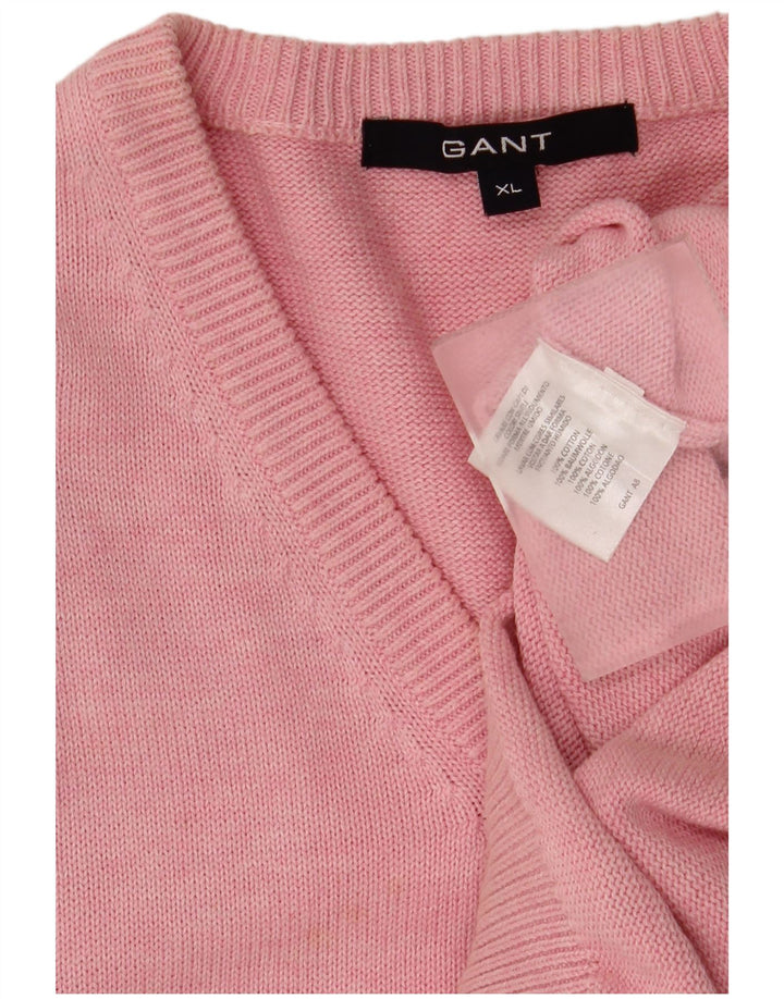 Gant Mens Vest Tank Top XL Pink Bumbac