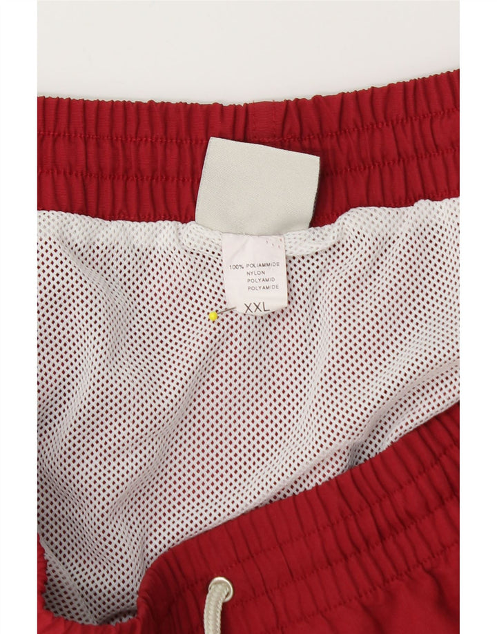Sergio Tacchini Pantaloni scurți de înot pentru bărbați 2XL, roșu, poliamidă color bloc