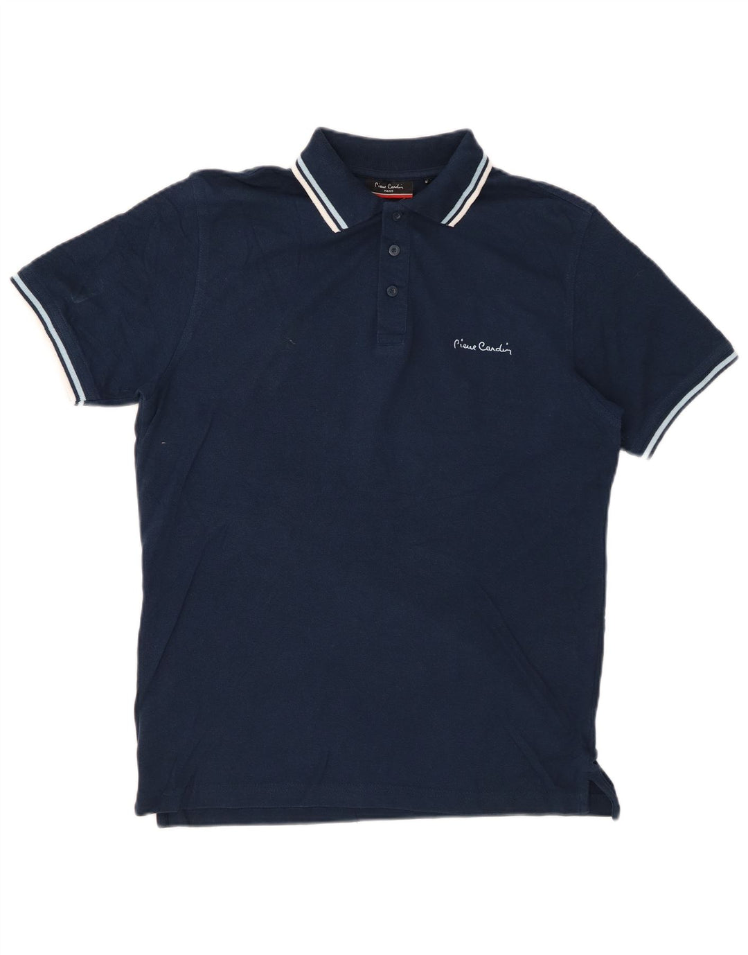 Cămașă polo Pierre Cardin pentru bărbați, cu formă regulată, din bumbac, albastru bleumarin mediu