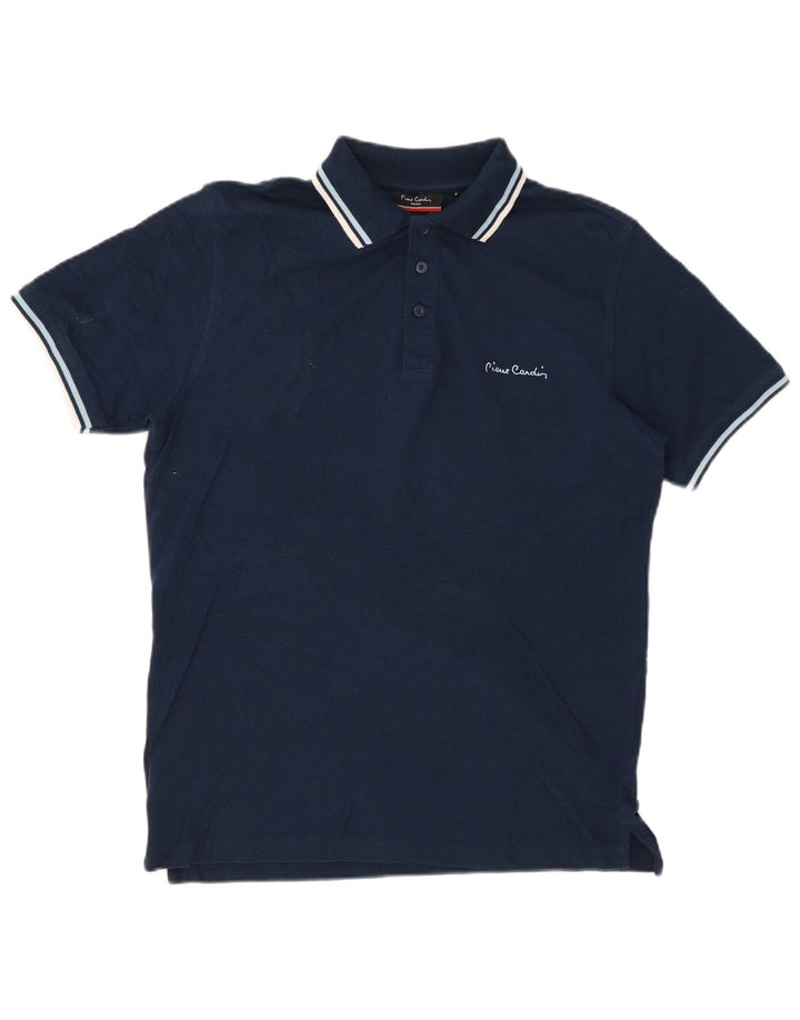 Cămașă polo Pierre Cardin pentru bărbați, cu formă regulată, din bumbac, albastru bleumarin mediu
