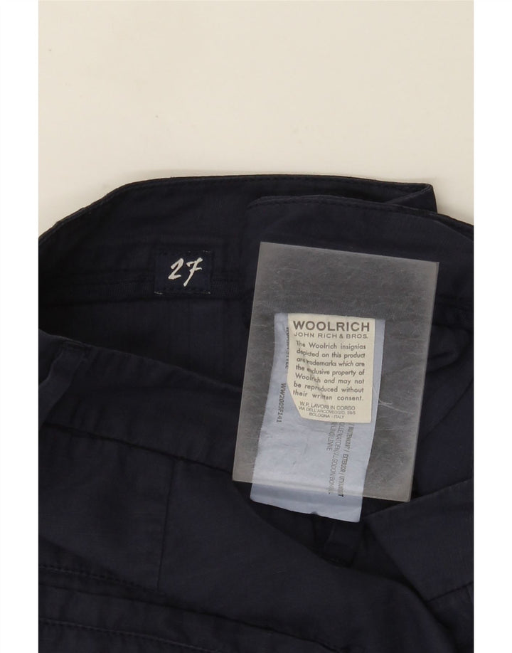 Woolrich Pantaloni chino subțiri pentru femei L27 L26 Bumbac bleumarin