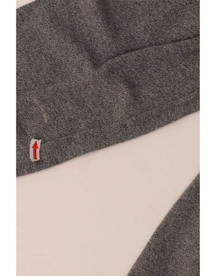 Tricou polo pentru bărbați Lacoste cu mânecă lungă, mărimea 4, bumbac gri mediu