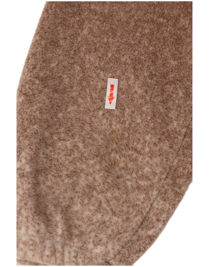 Jachetă vintage pentru bărbați Wolf Graphic Fleece UK 38 Medium Brown Flecked