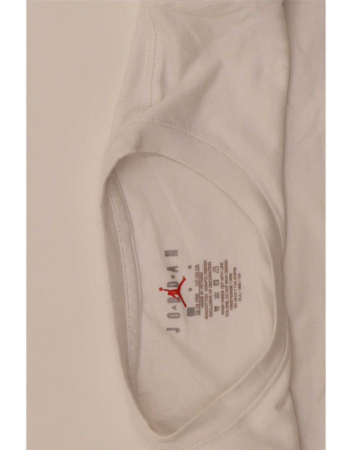 Tricou grafic Jordan pentru băieți Top 12-13 ani mare alb