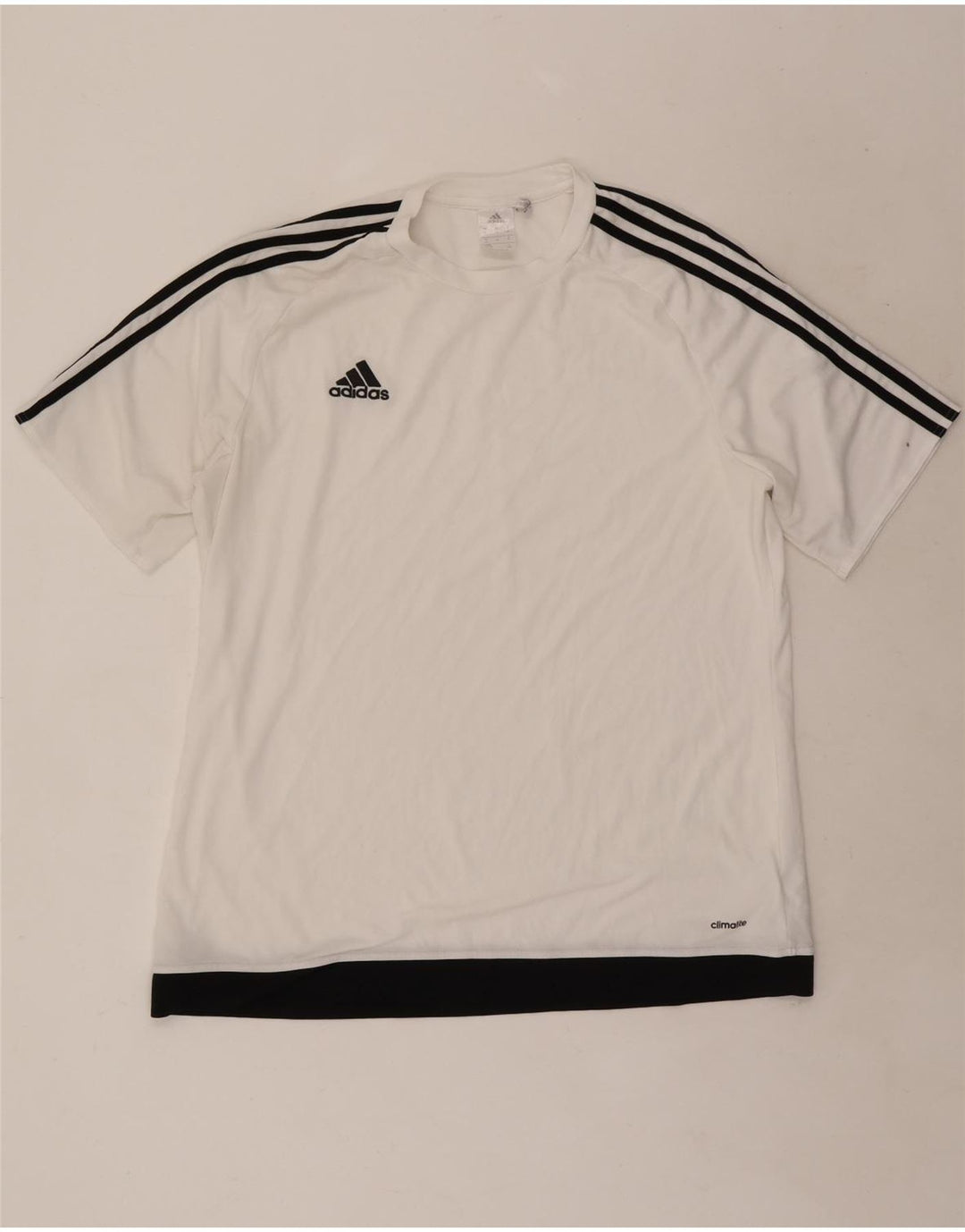 Tricou Adidas Climalite pentru bărbați Top XL, alb, poliester color bloc