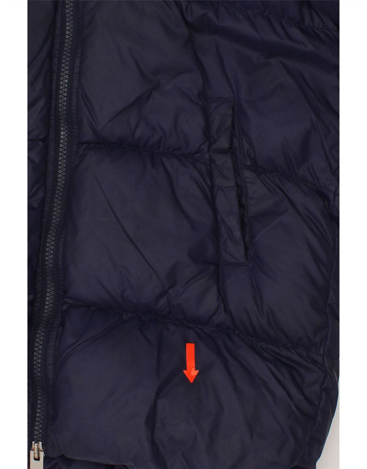 DIESEL Boys Hooded Padded Jacket 7-8 Years Navy Blue Nylon Vintage Diesel and Second-Hand Diesel from Messina Hembry 