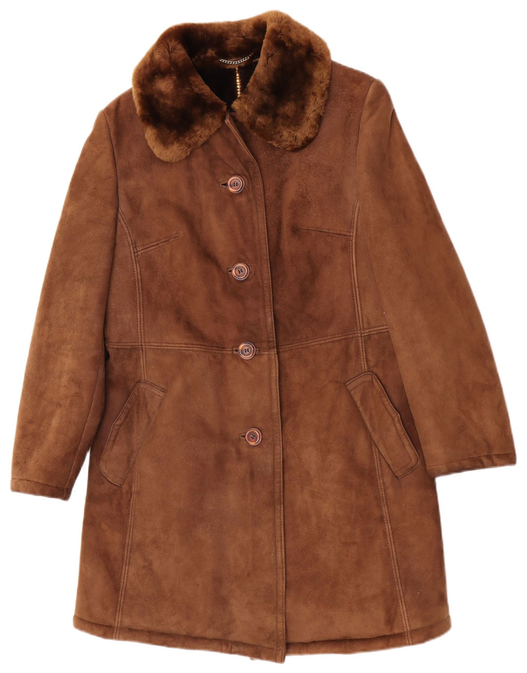 Palton din shearling pentru femei Striwa IT 42 maro mediu