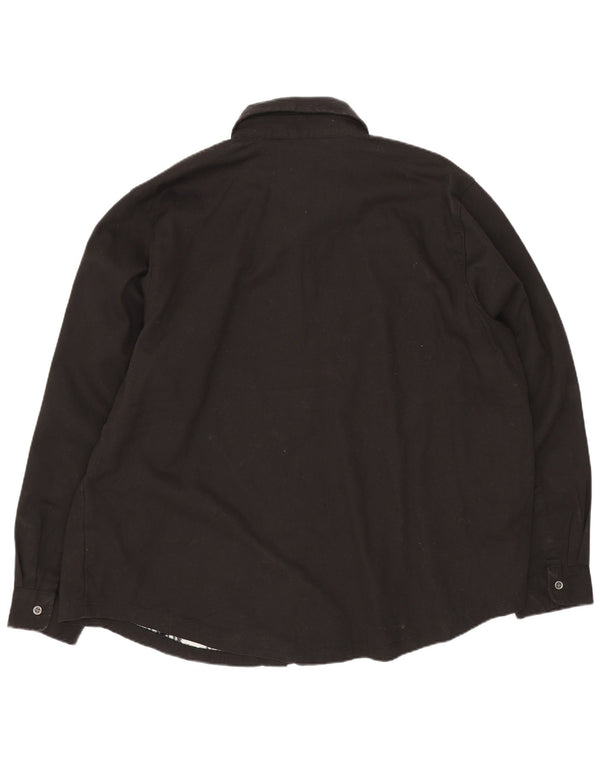 Cămașă Lee Lumberjack pentru femei, cu tăiere largă, UK 18 XL, bumbac negru
