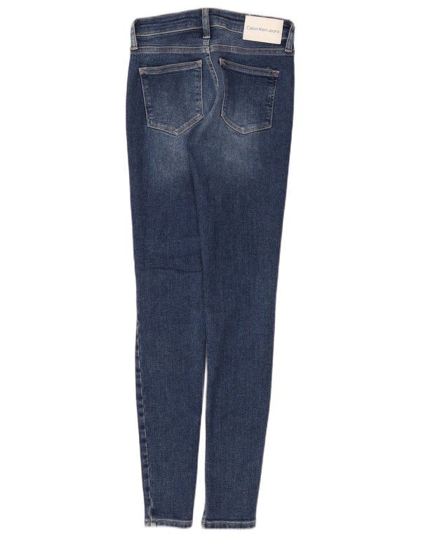 Blugi skinny pentru femei Calvin Klein W25 L30 bumbac bleumarin