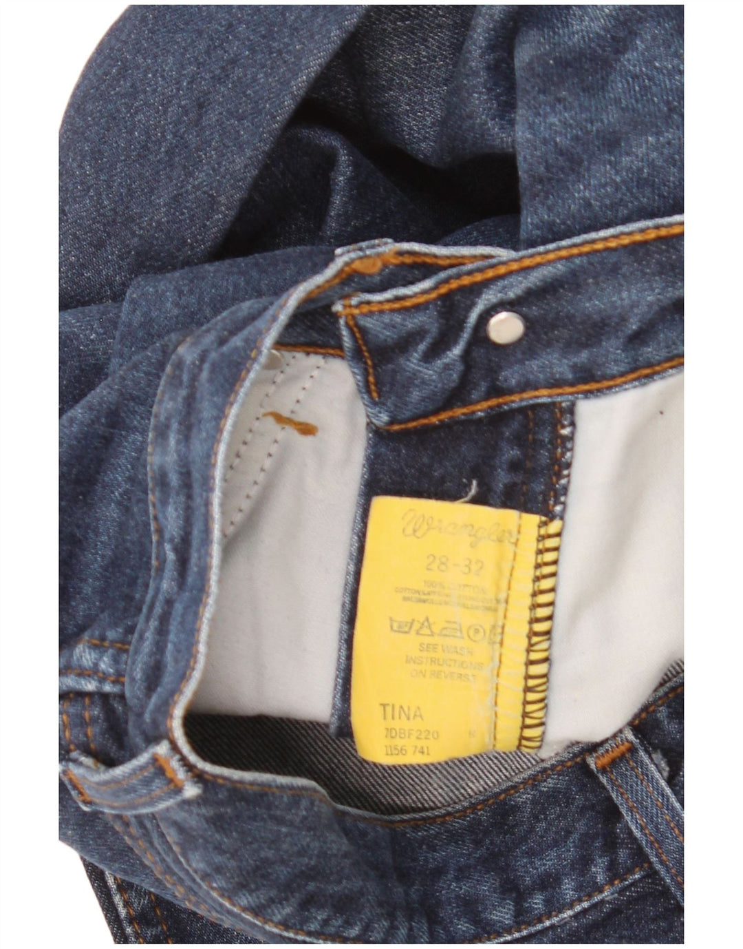 Blugi pentru bărbați Bootcut Wrangler W28 L32 Bumbac bleumarin