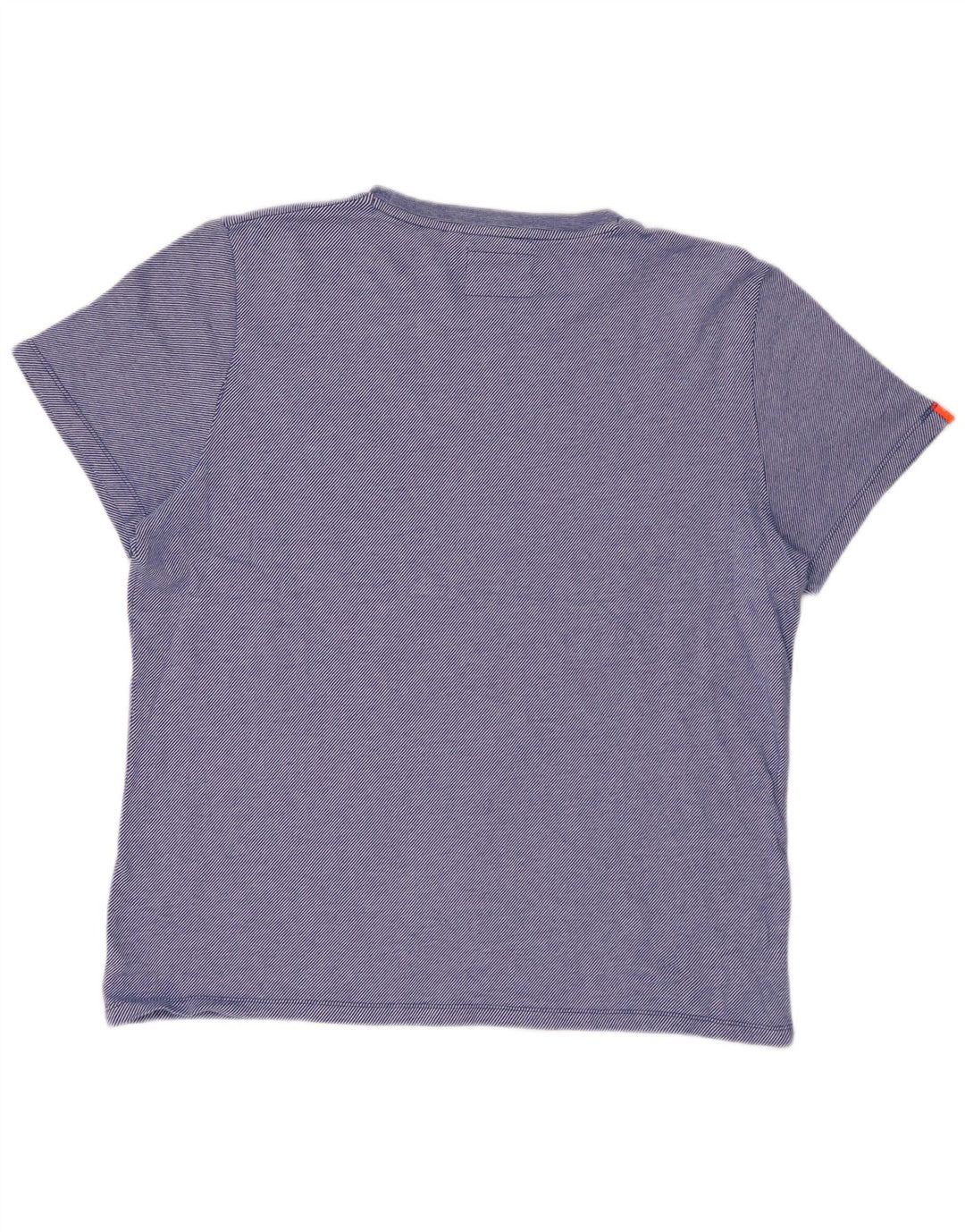 SUPERDRY Tricou Bărbați Top 2XL Blue Pinstripe Bumbac