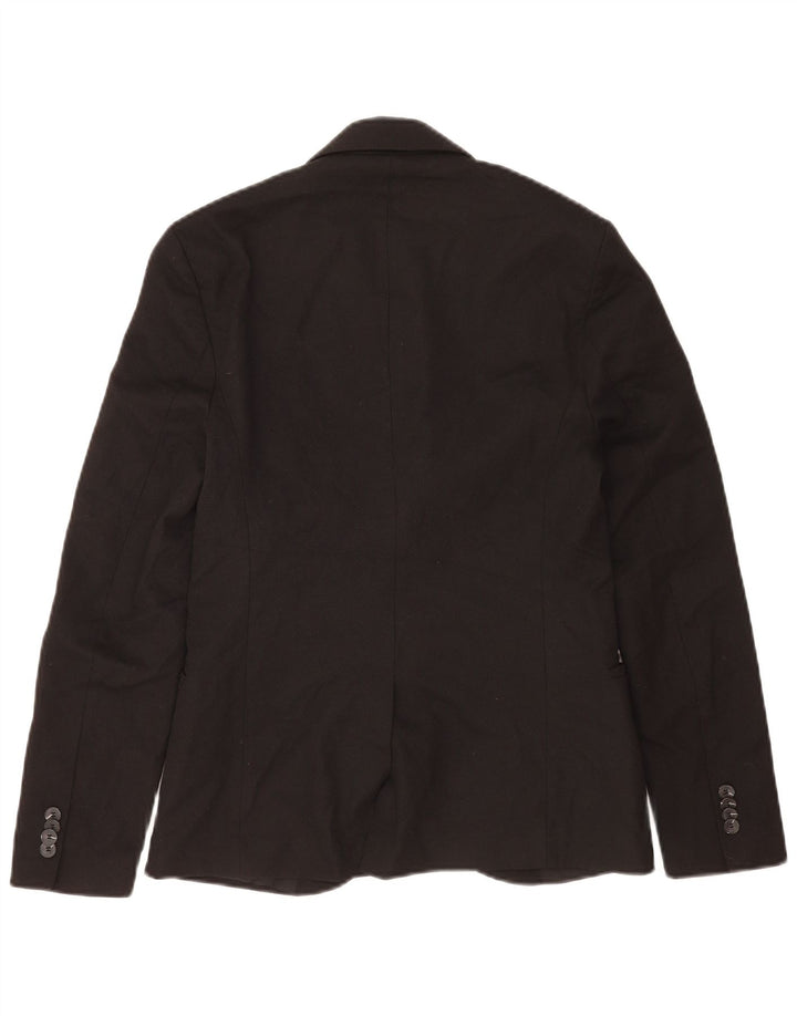 Jachetă blazer pentru bărbați Zara cu 2 nasturi UK 36 Mic Negru