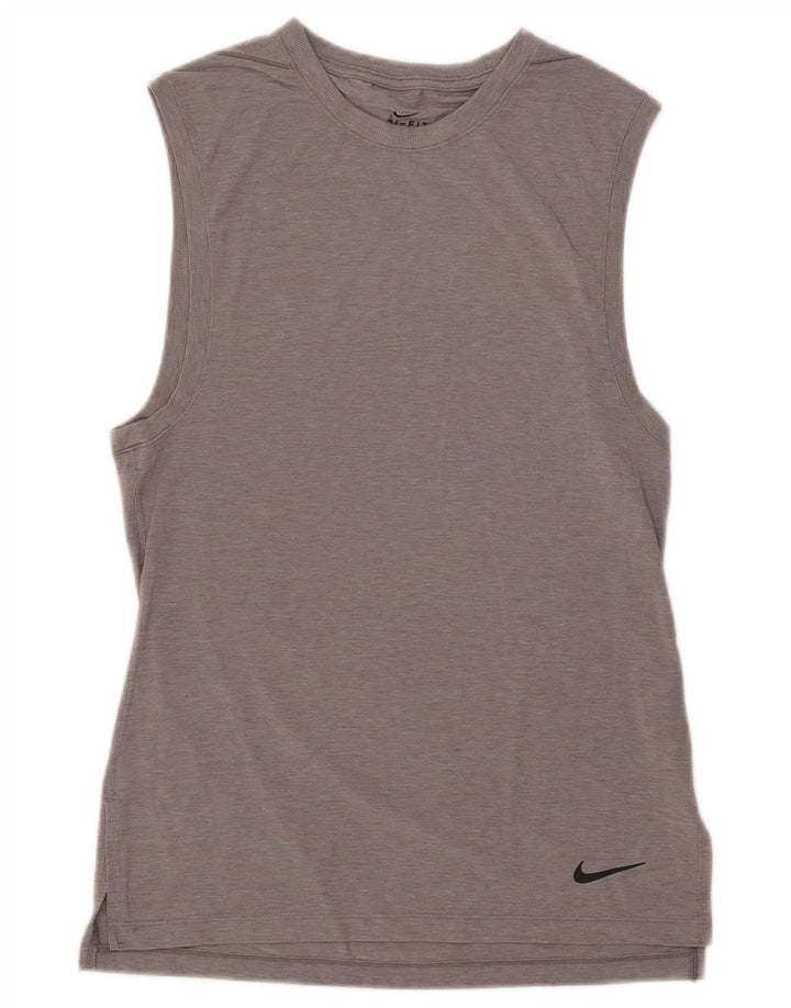 Vestă Nike Dri Fit pentru femei UK 10 Small Gri Poliester
