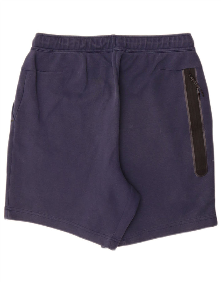 Pantaloni scurți sport Nike pentru bărbați, bumbac mediu, albastru bleumarin