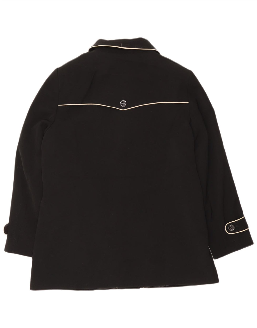 Trenci scurt pentru femei Marks & Spencer UK 16 Poliester negru mare