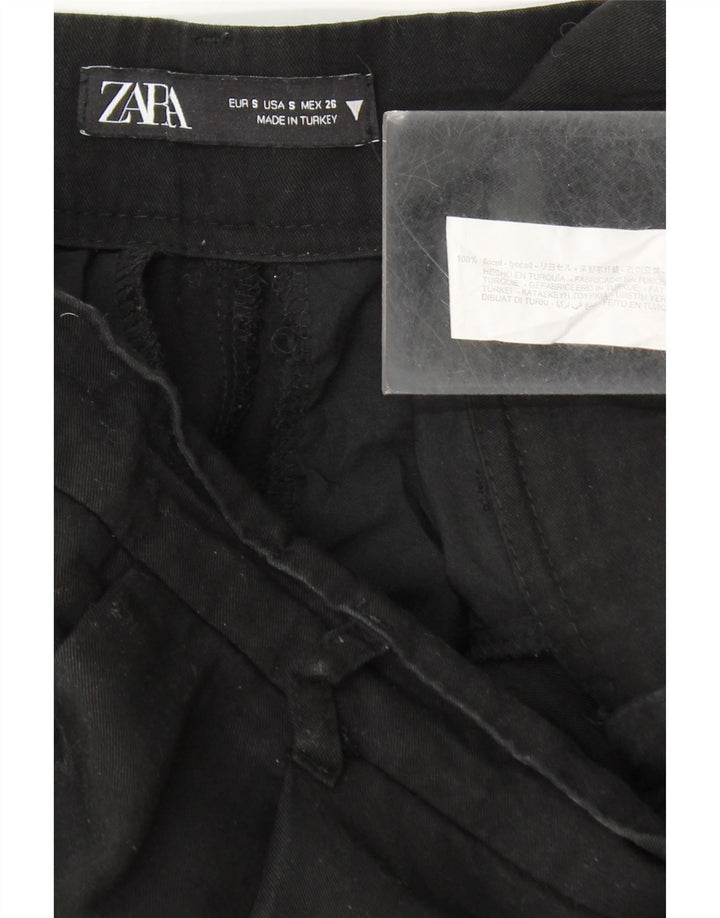 Pantaloni chino pentru femei Marks & Spencer Mici L26 L34 Negru Lyocell