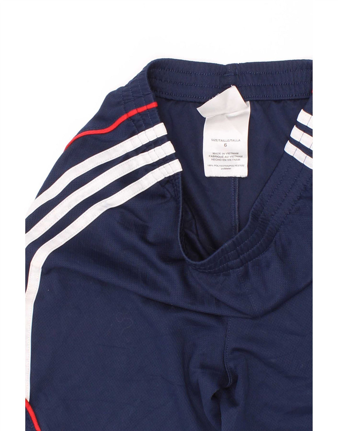 Pantaloni scurți sport pentru băieți Adidas 5-6 ani, albastru bleumarin, poliester color bloc
