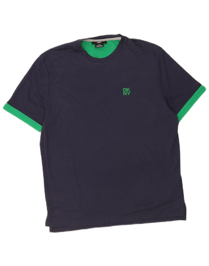 Tricou Bărbați Dkny Top Mediu Bleumarin Bumbac