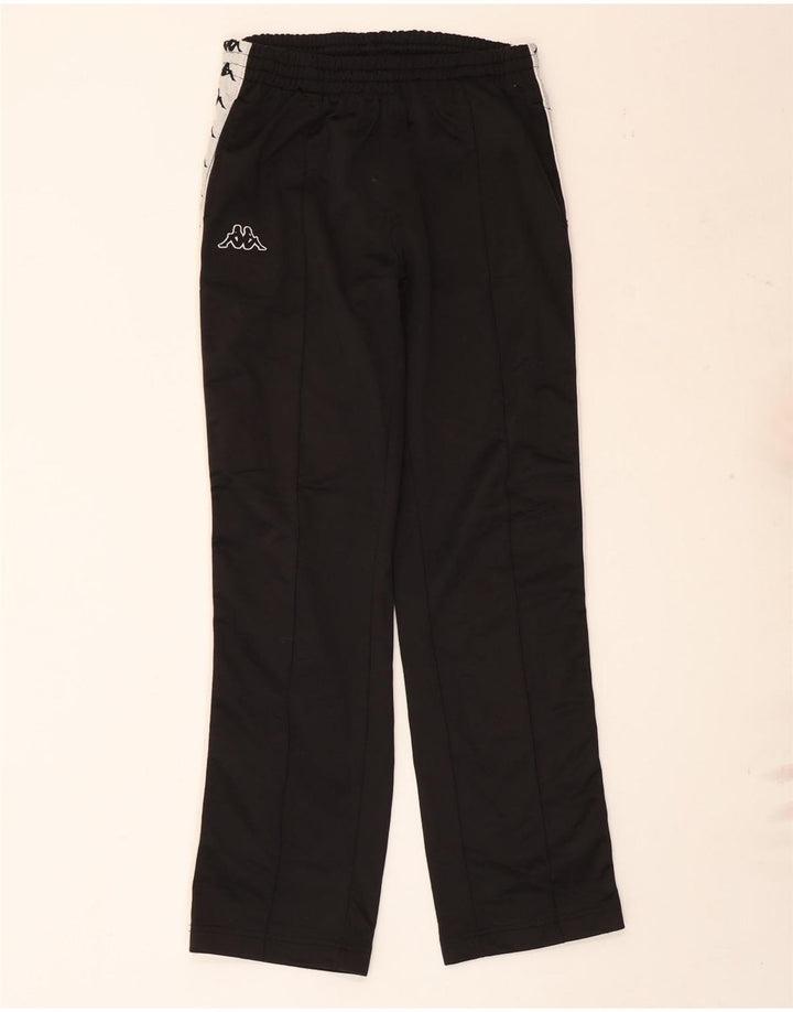Pantaloni de trening cu grafică pentru bărbați Kappa, poliester negru mediu