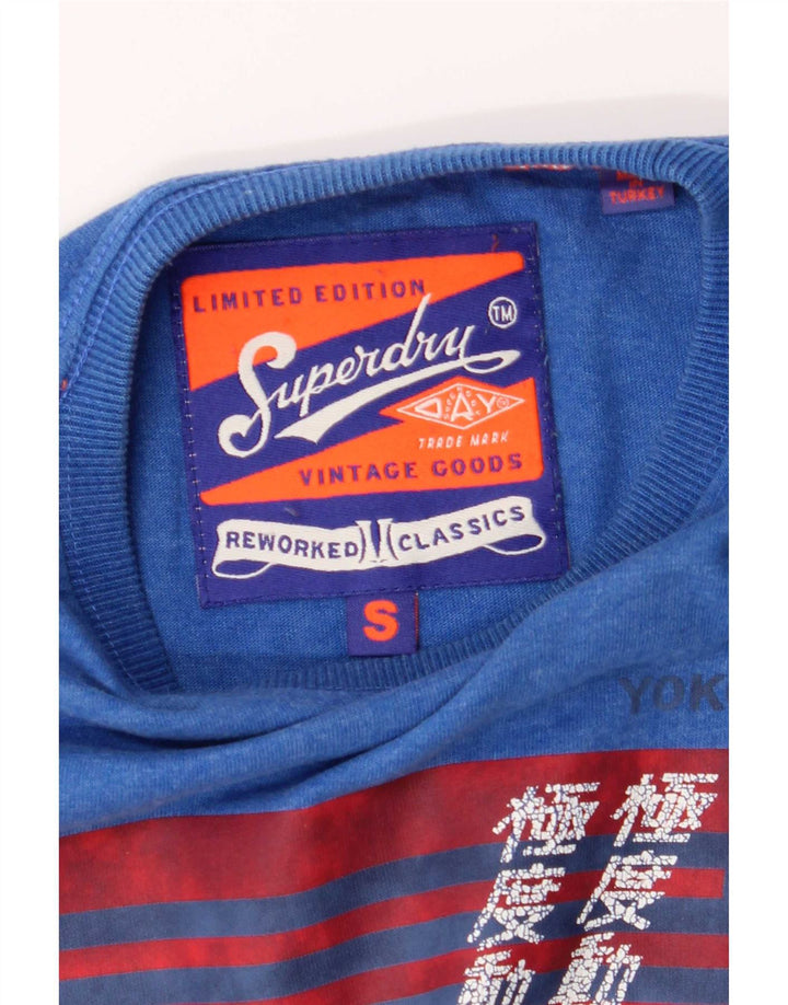 Tricou grafic pentru bărbați Superdry Top Small Blue