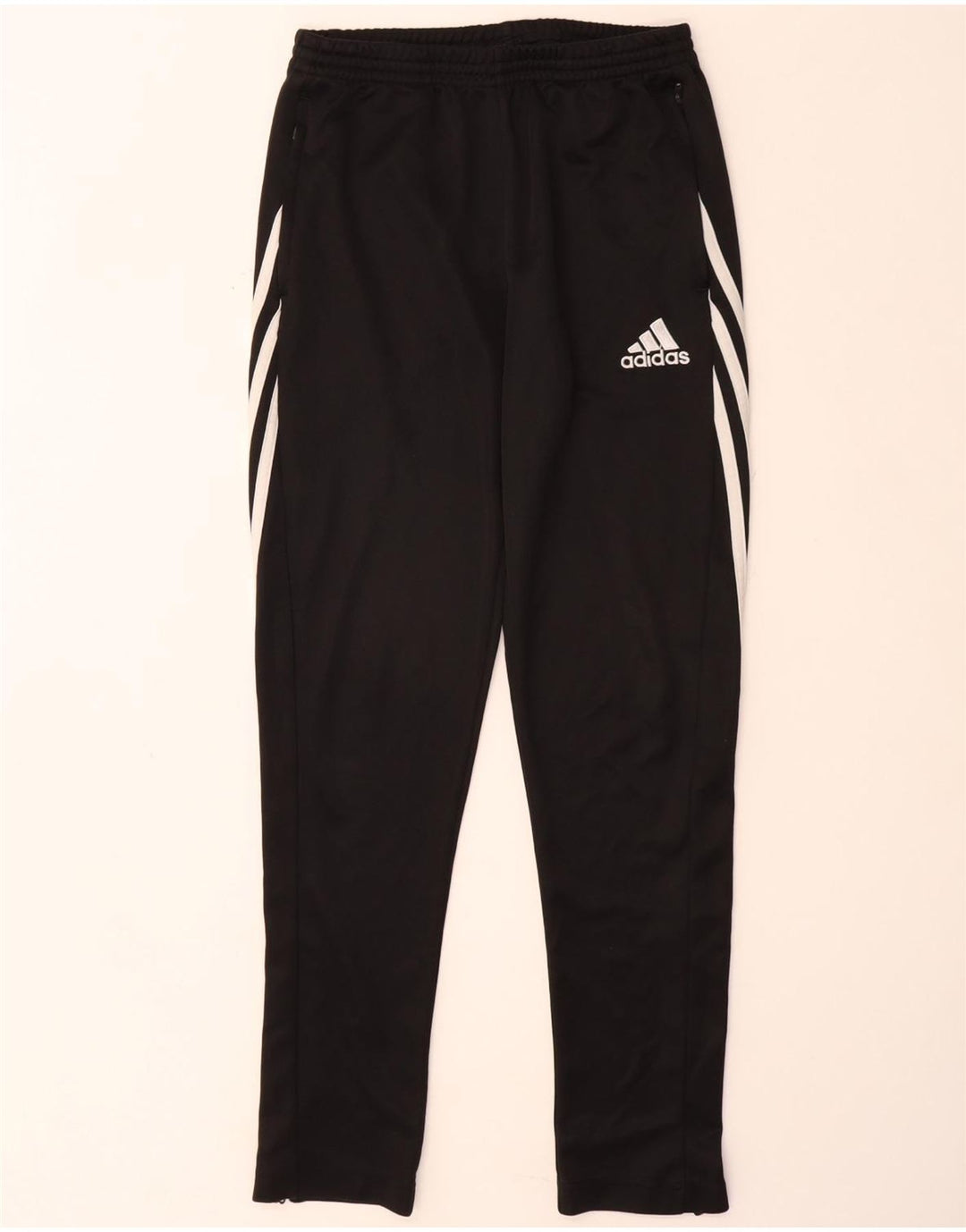 Pantaloni de trening ADIDAS Climalite pentru baieti 13-14 ani XL poliester negru