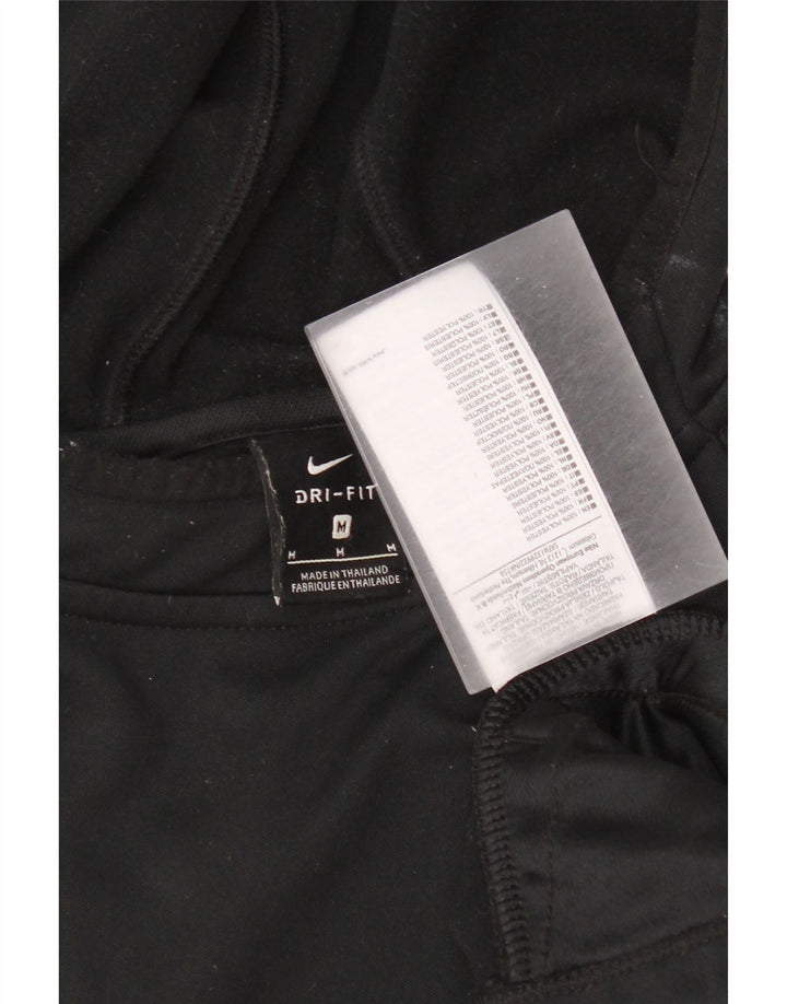 Pulover Nike Dri Fit pentru bărbați, poliester mediu negru