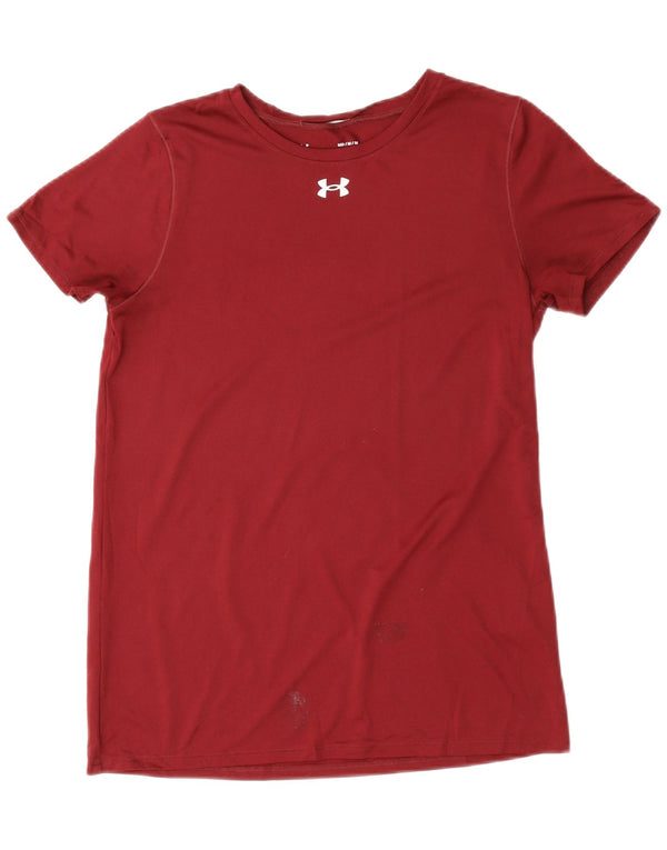 Tricou Under Armour pentru femei Top UK 12 Medium Red Poliester Sports