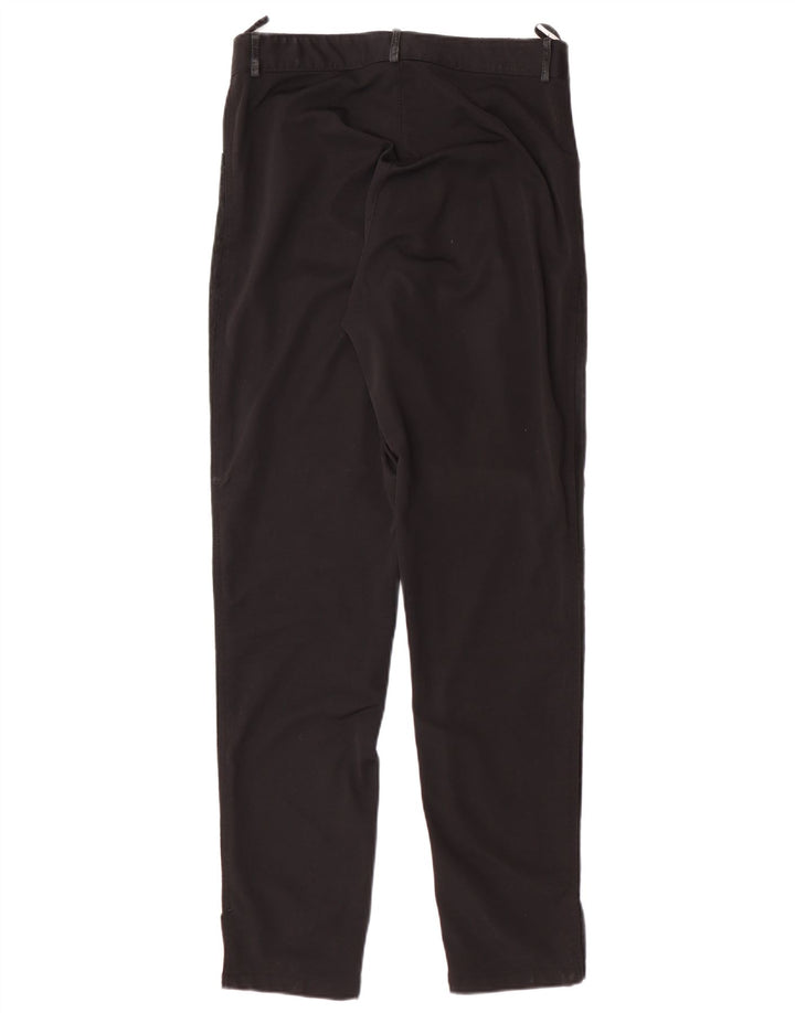 Promoda Pantaloni casual de piele intoarsa pentru femei EU 40 Medium W28 L30 Black Classic