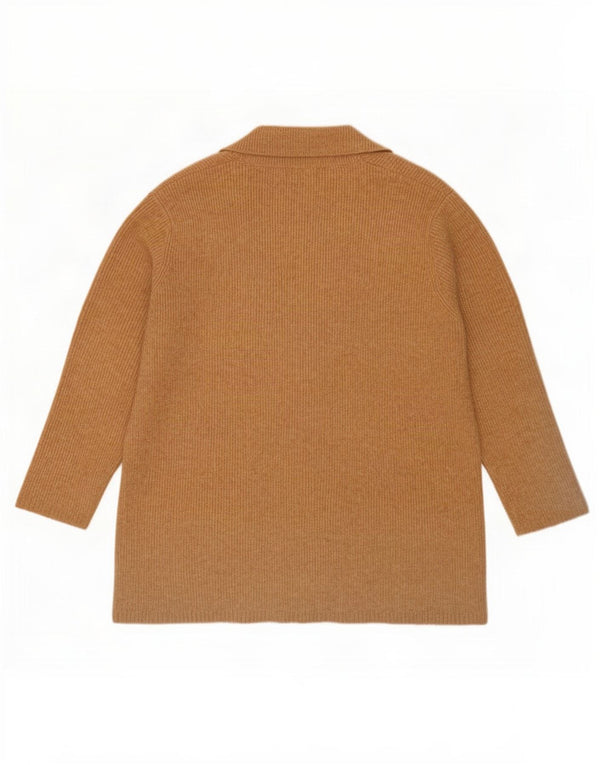 Pulover cardigan cu paragate supradimensionat pentru femei Marks & Spencer UK 18 XL Bej