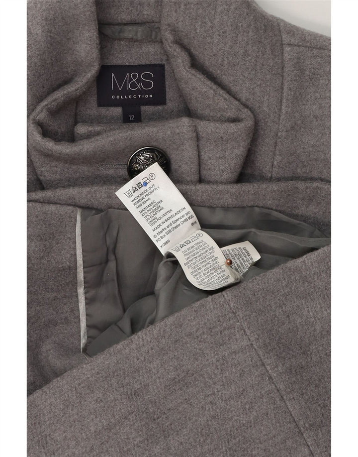 Jachetă militară pentru femei Marks & Spencer UK 12 Medium Gri Poliester