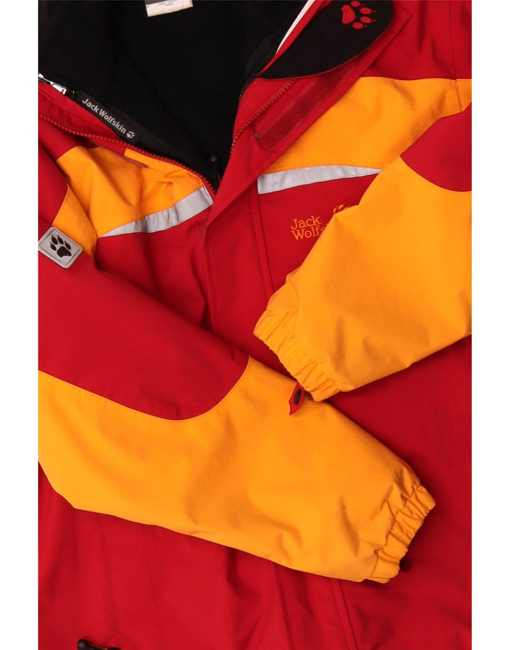 Jack Wolfskin Jachetă Windbreaker cu grafică pentru băieți 15-16 ani, roșu colorblock