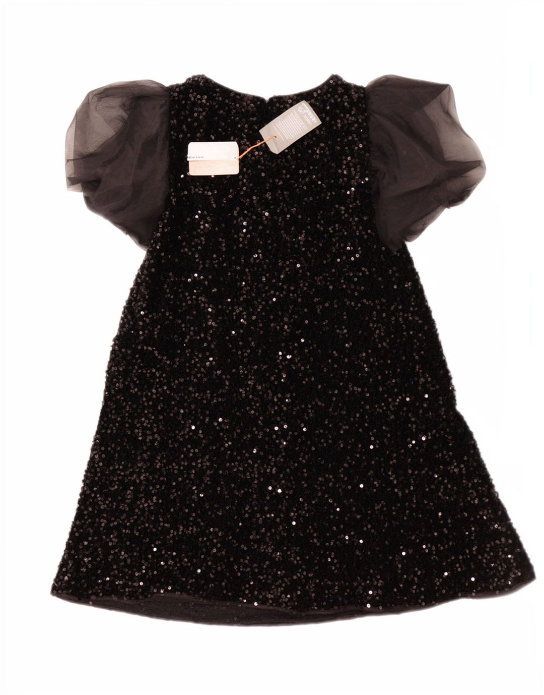 Monsoon Girls Paiete Rochie A-Line 12-13 Ani Negru Poliester