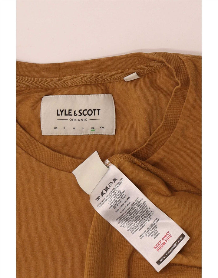 Tricou pentru bărbați Lyle & Scott Top XL Maro Bumbac