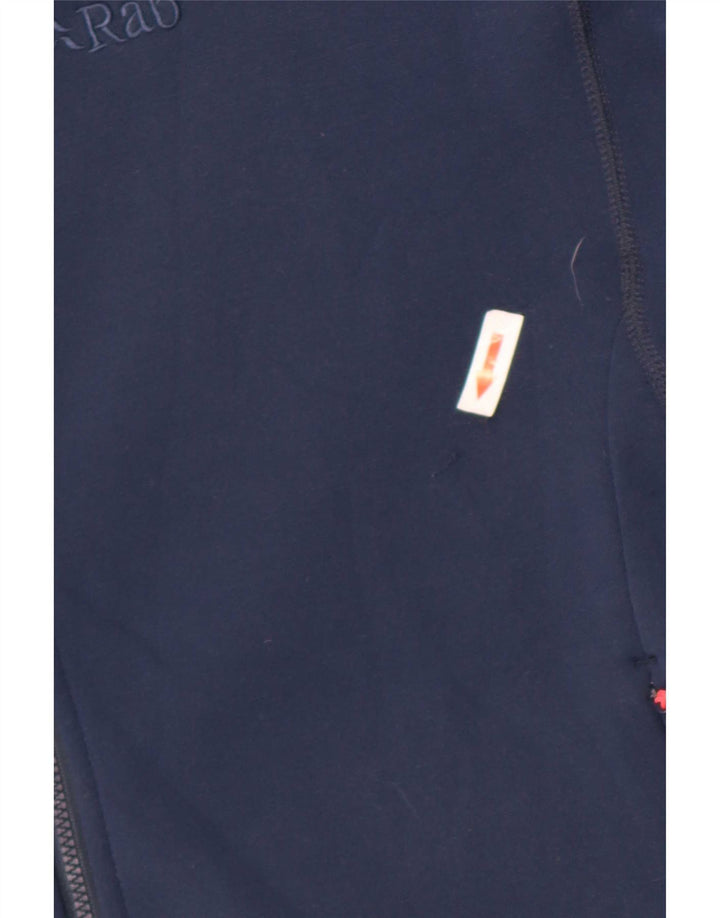 Pulover pentru femei Rab, cu fermoar, UK 16, mare, albastru, poliester