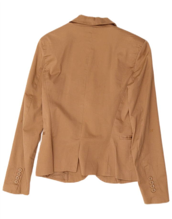 Jachetă Blazer Femei Zara 1 Buton EU 38 Bumbac Maro Mic