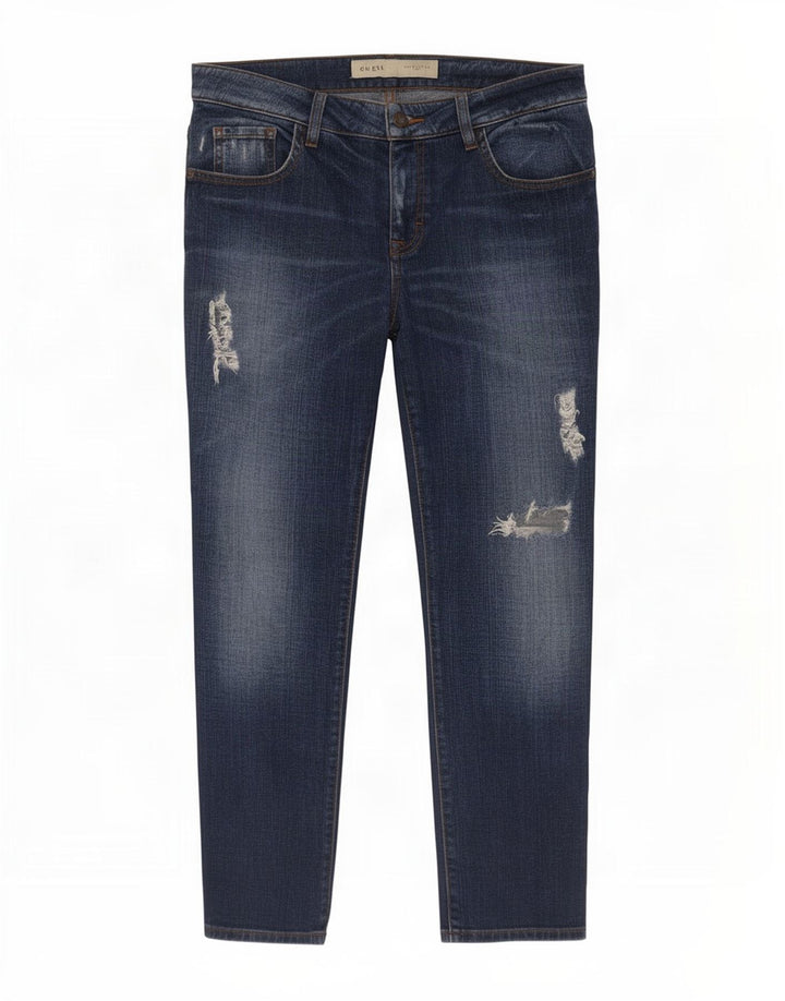 Blugi slim pentru bărbați Guess Distressed W27 L28 Blue