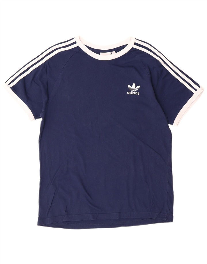 Tricou pentru bărbați ADIDAS Top mare din bumbac bleumarin