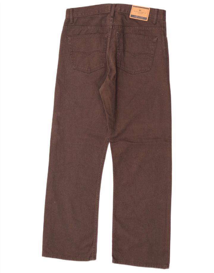 Blugi drepți pentru bărbați Marks & Spencer Blue Harbour W32 L29 bumbac maro