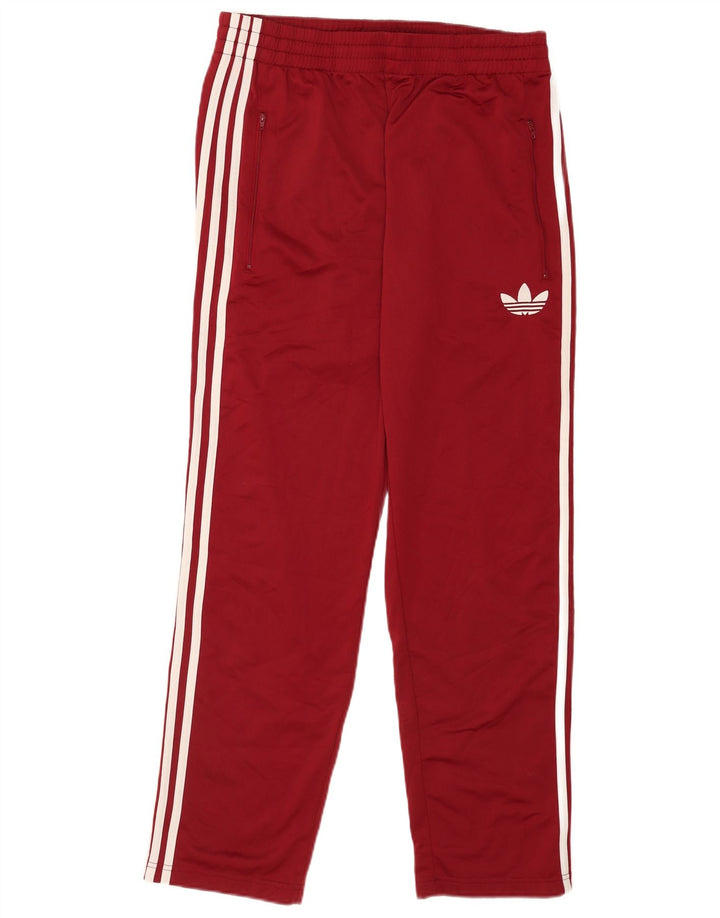 Pantaloni de trening pentru bărbați Adidas, mari, din poliester burgundă